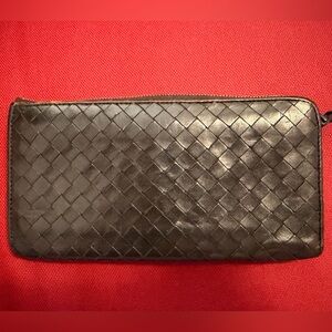 Bottega Veneta Woven Leather Long Wallet